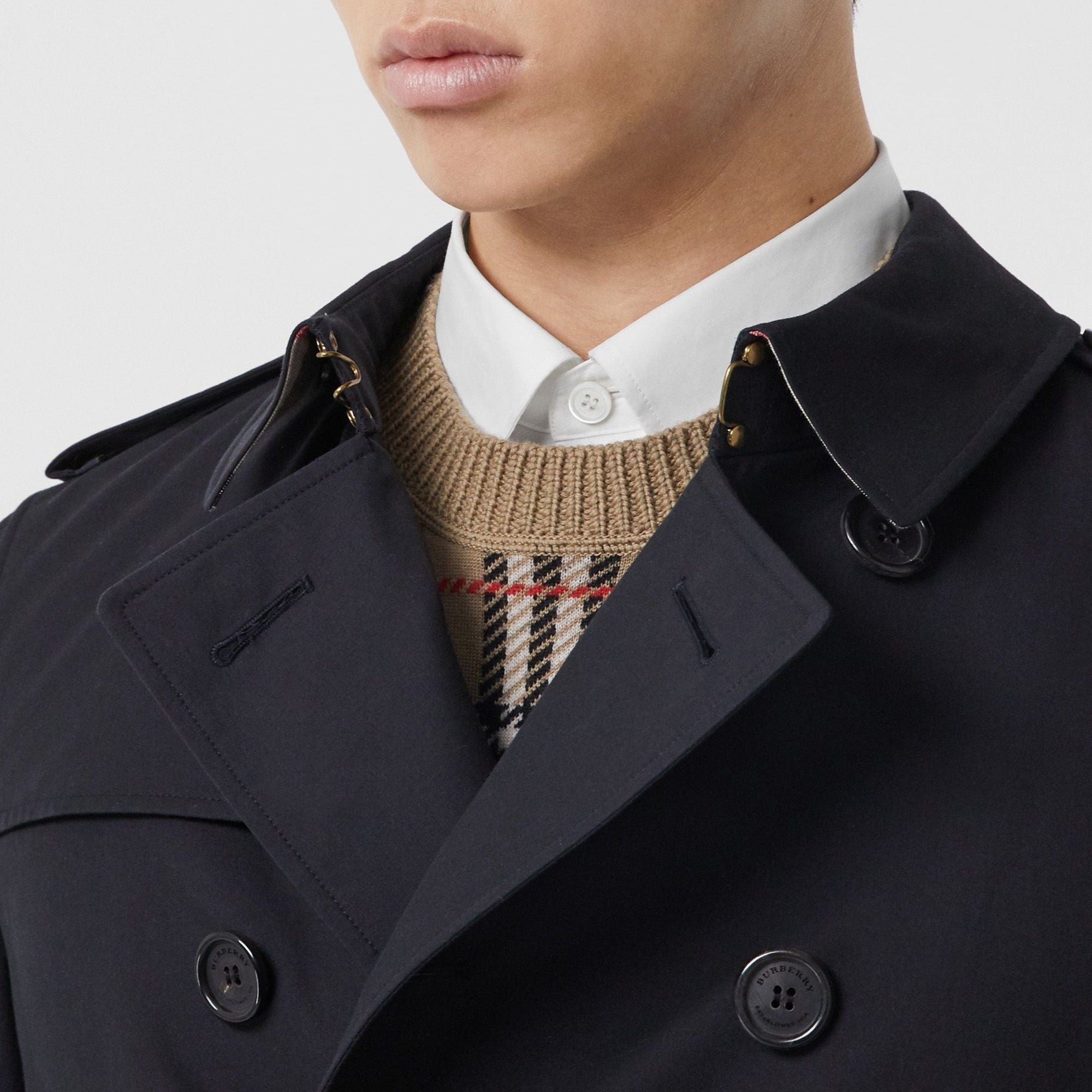 The Chelsea Trench long - Navy