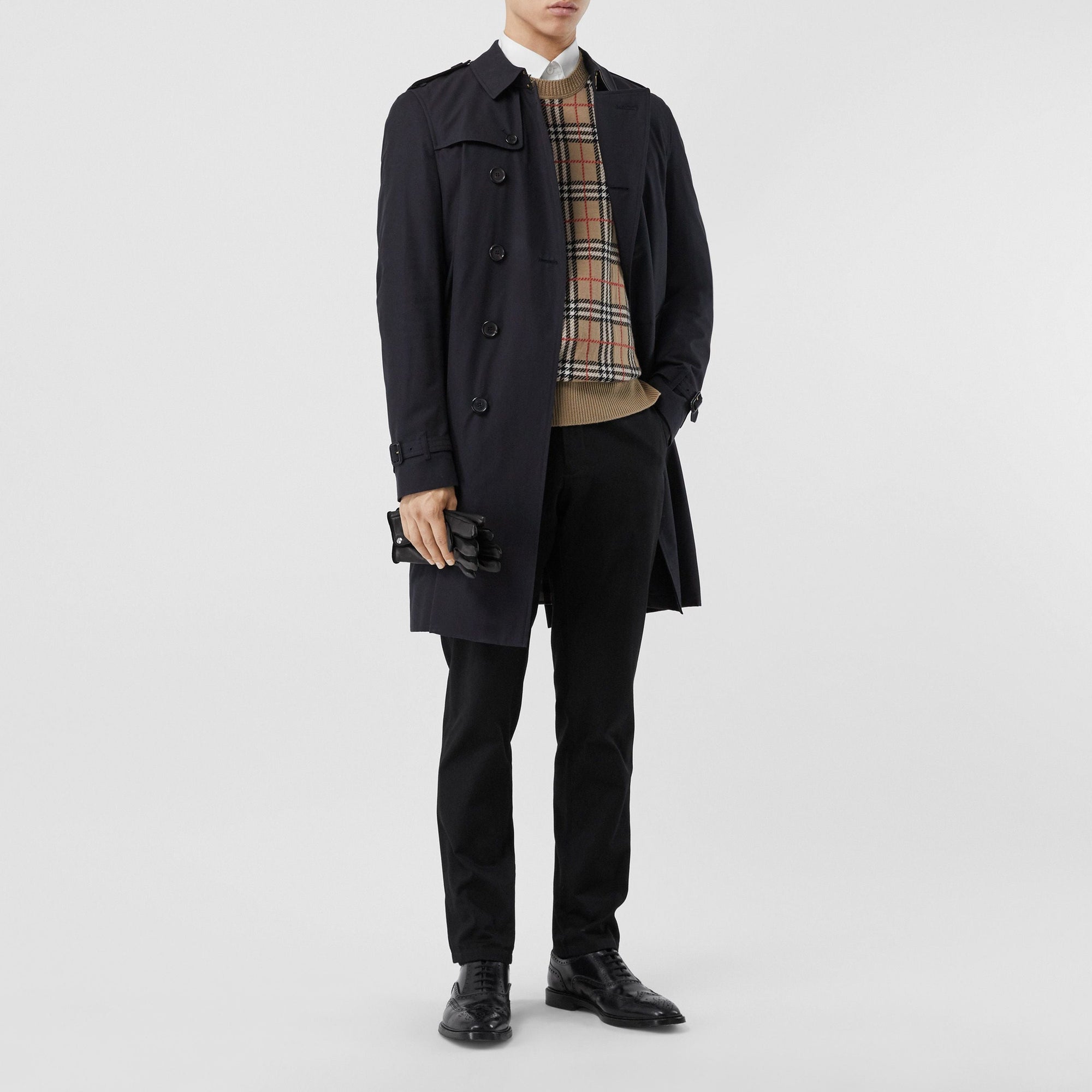 The Chelsea Trench long - Navy
