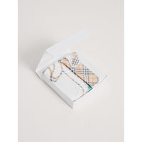 Coffret cadeau bébé deux pièces en coton - White