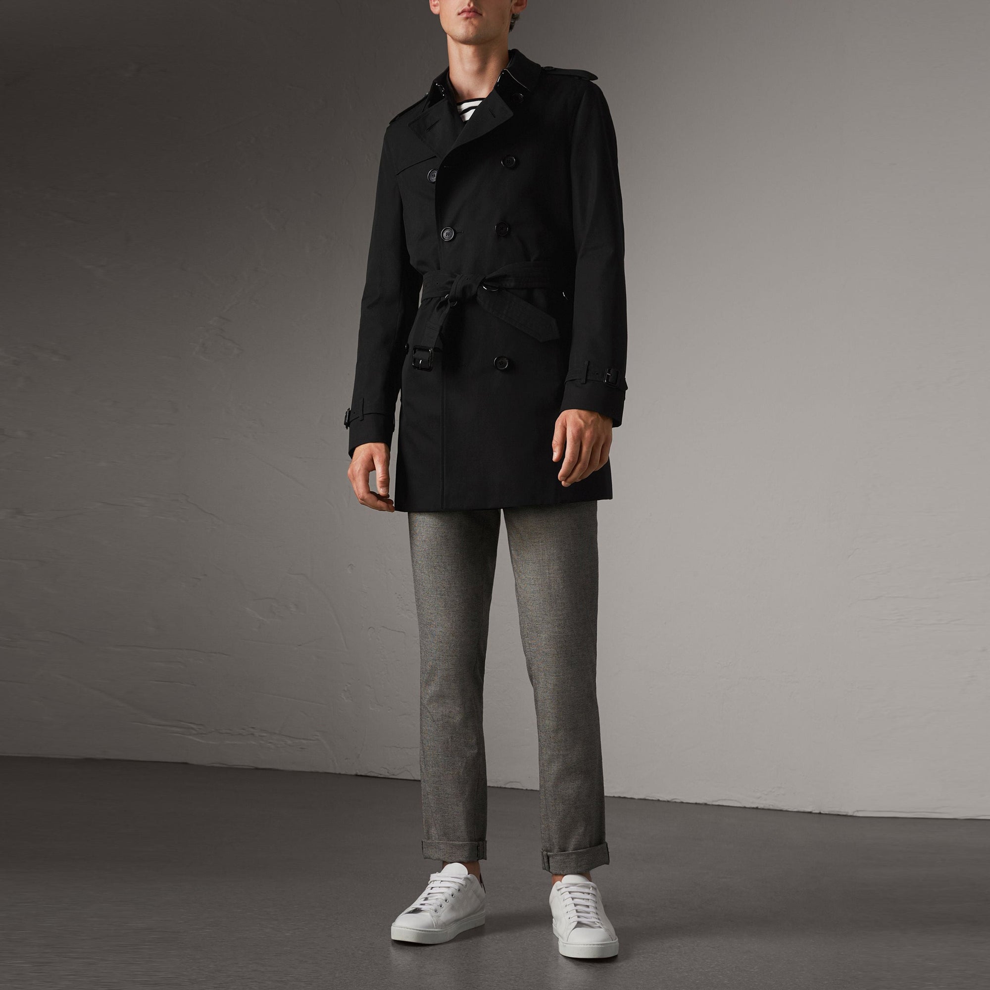 The Chelsea Trench Heritage mi-long - Black