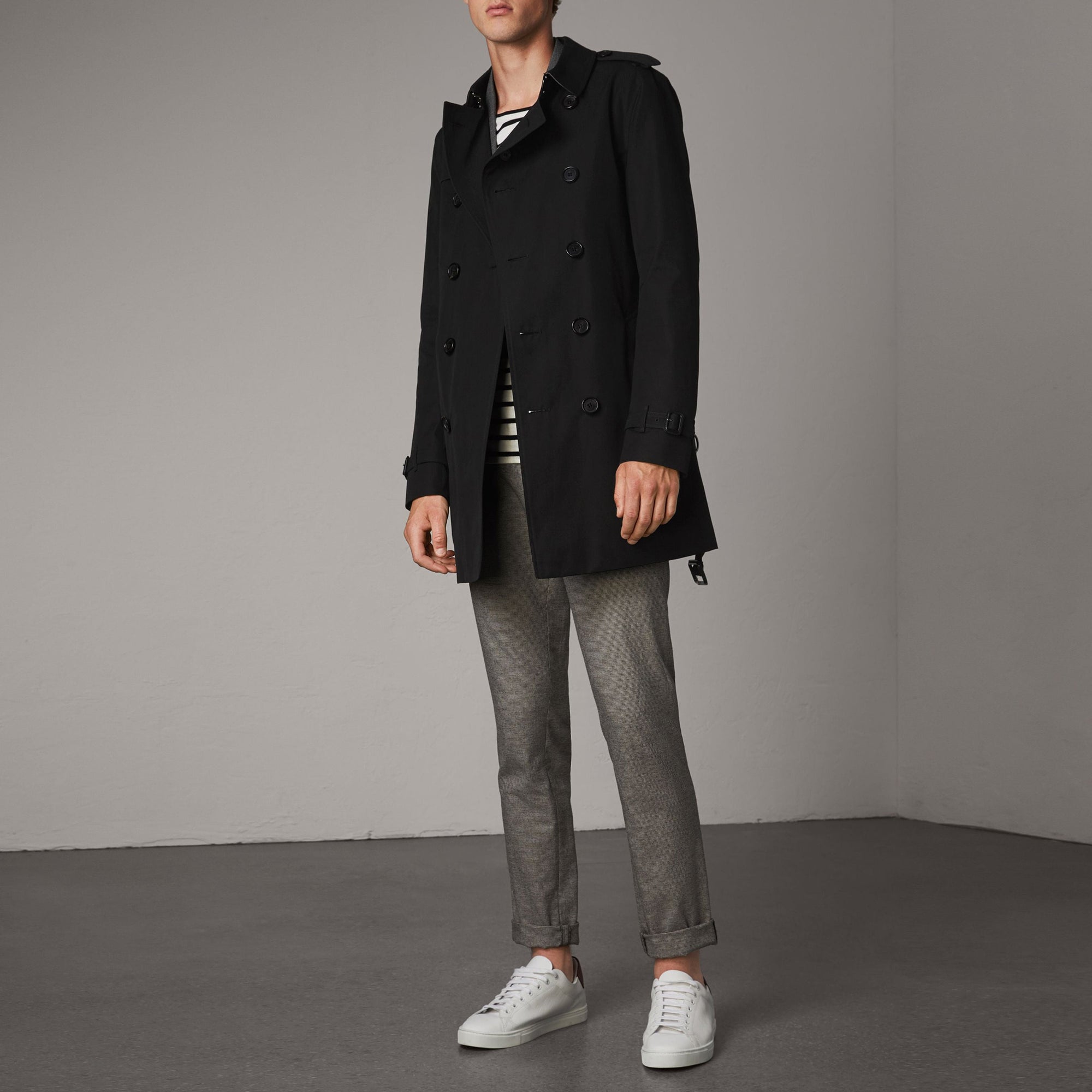 The Chelsea Trench Heritage mi-long - Black