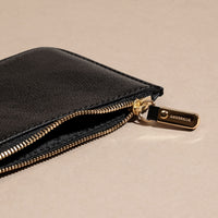 Pochette en cuir London verni - Black