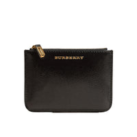 Pochette en cuir London verni - Black