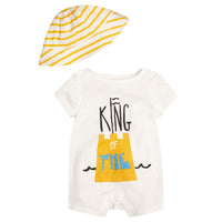 Set cadeau deux pièces pour bébé en coton - White