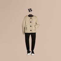 Veste matelassée sans col - Mink