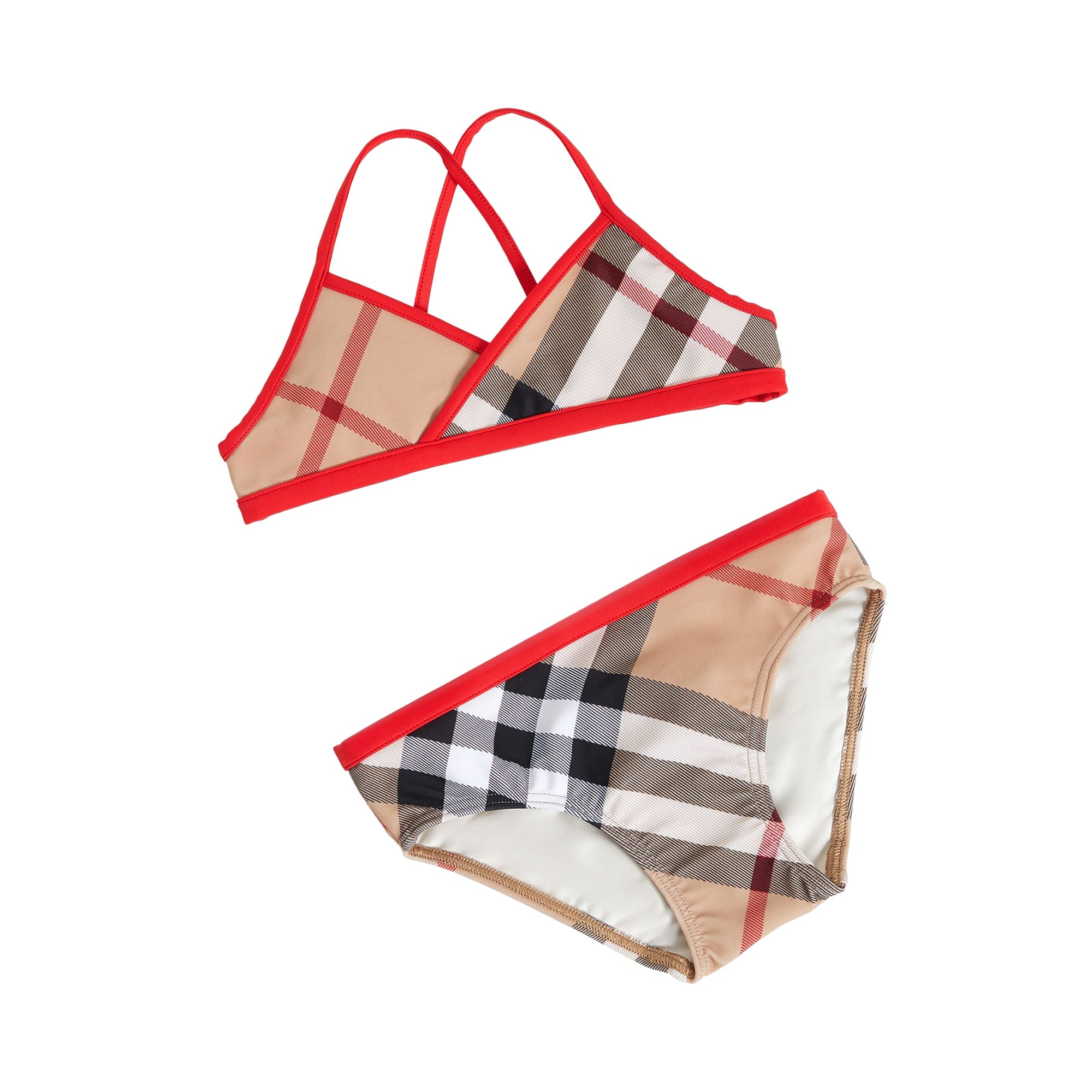Bikini à motif check avec bordure contrastante - New Classic Check