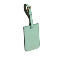 Porte-étiquette en cuir grené - Light Mint