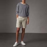 Short chino en popeline de coton - Stone