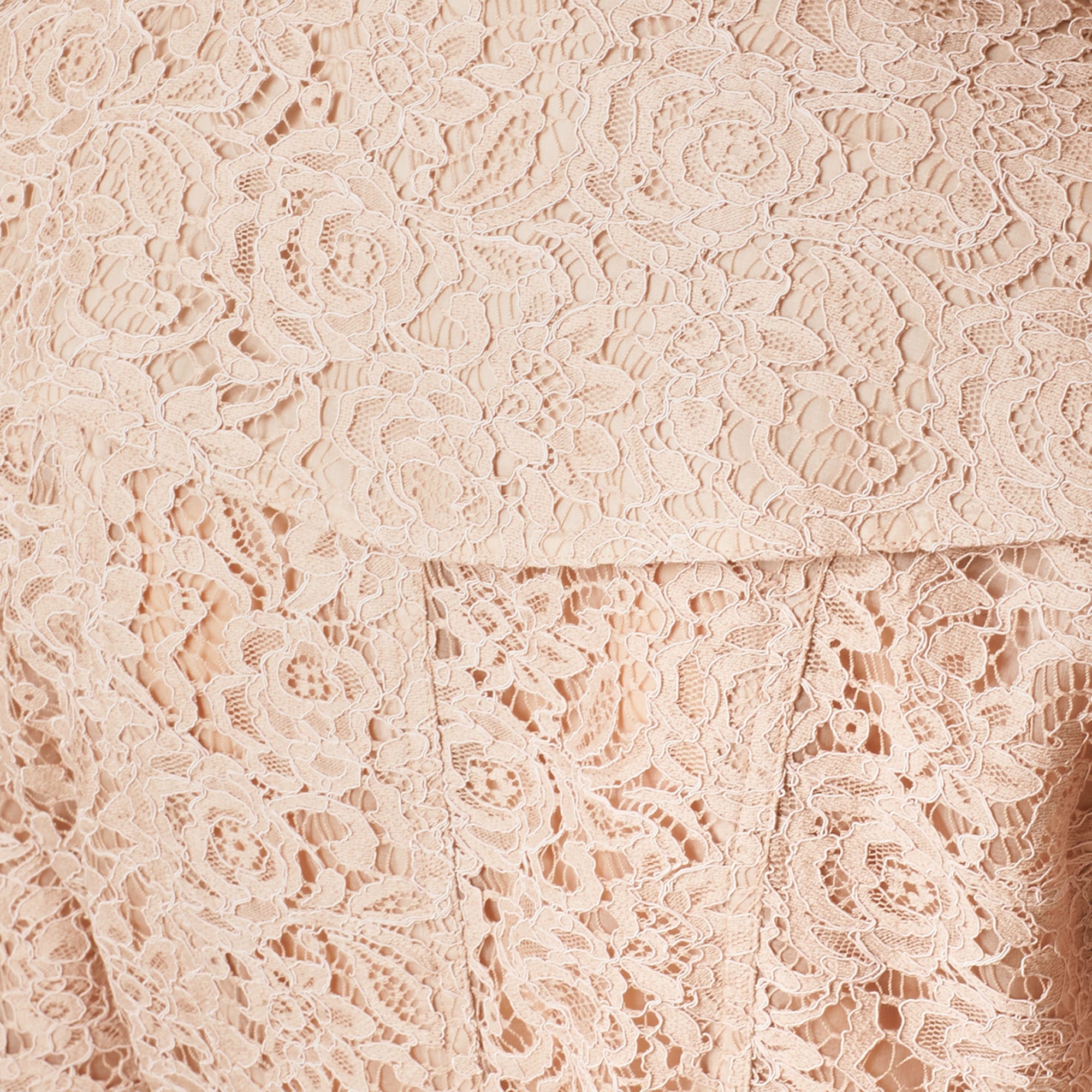 Trench-coat en dentelle italienne - Antique Taupe Pink