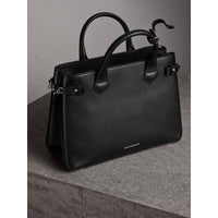 Sac The Banner medium en cuir - Black