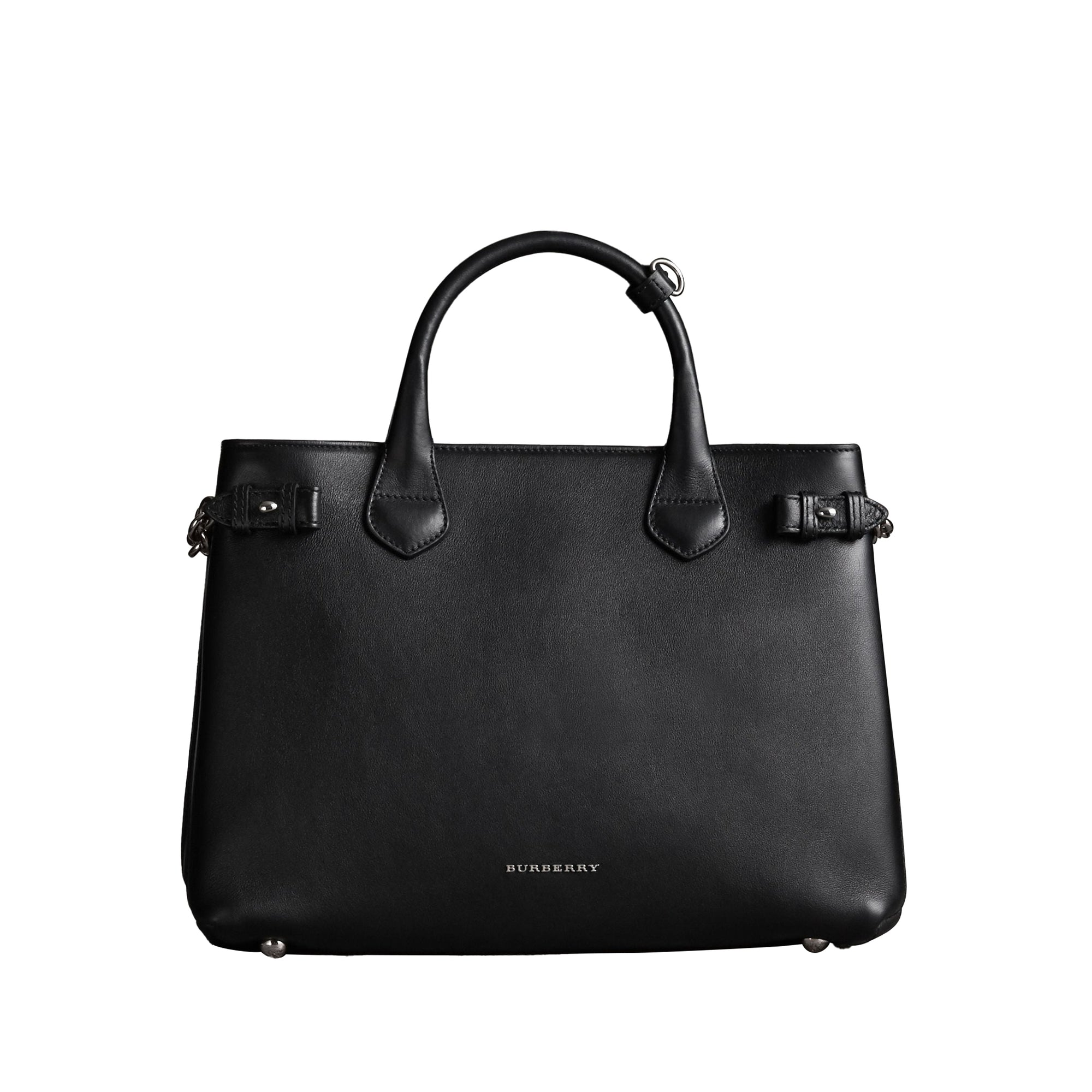 Sac The Banner medium en cuir - Black