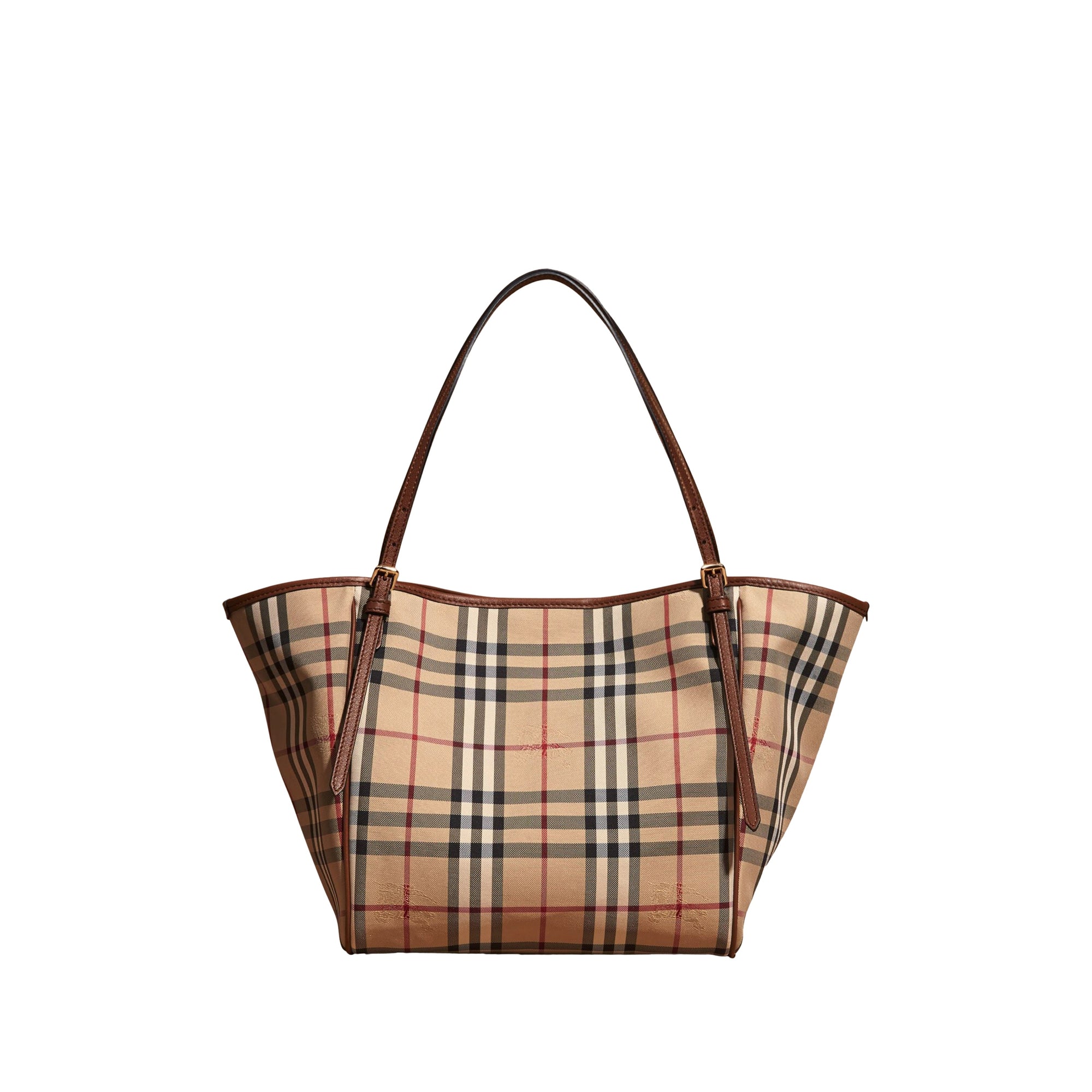 Petit sac The Canter avec motif Horseferry check - Honey & Tan