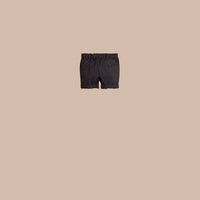 Short chino en coton avec motif check - Ink