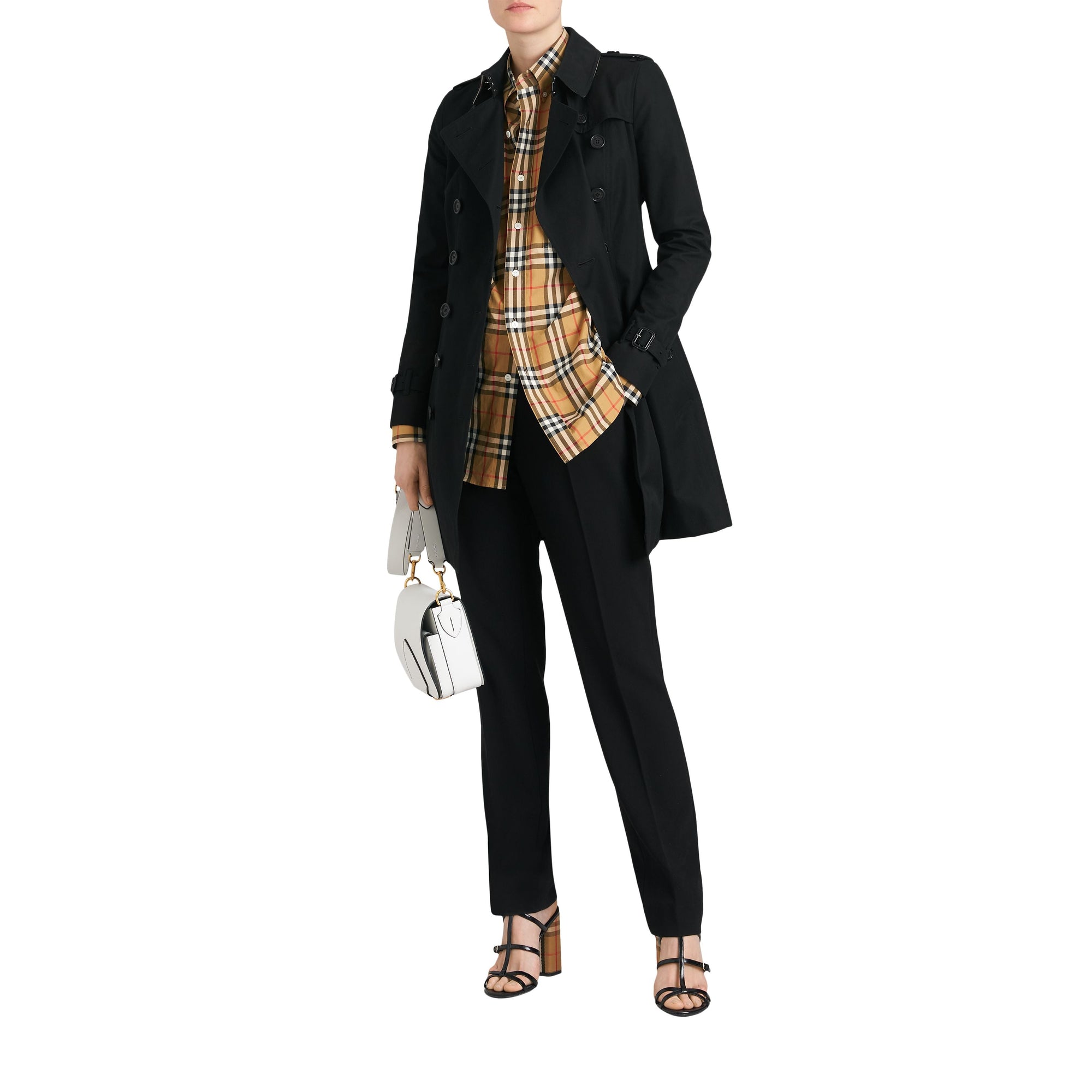 The Chelsea Trench mi-long - Black