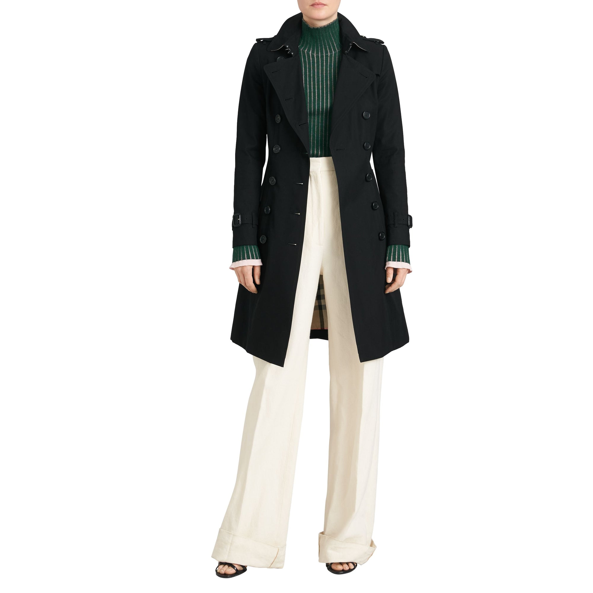 The Chelsea Trench long - Black