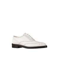 Chaussures Richelieu en cuir avec bout golf - Optic White