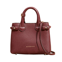 The Baby Banner en cuir et coton House check - Mahogany Red