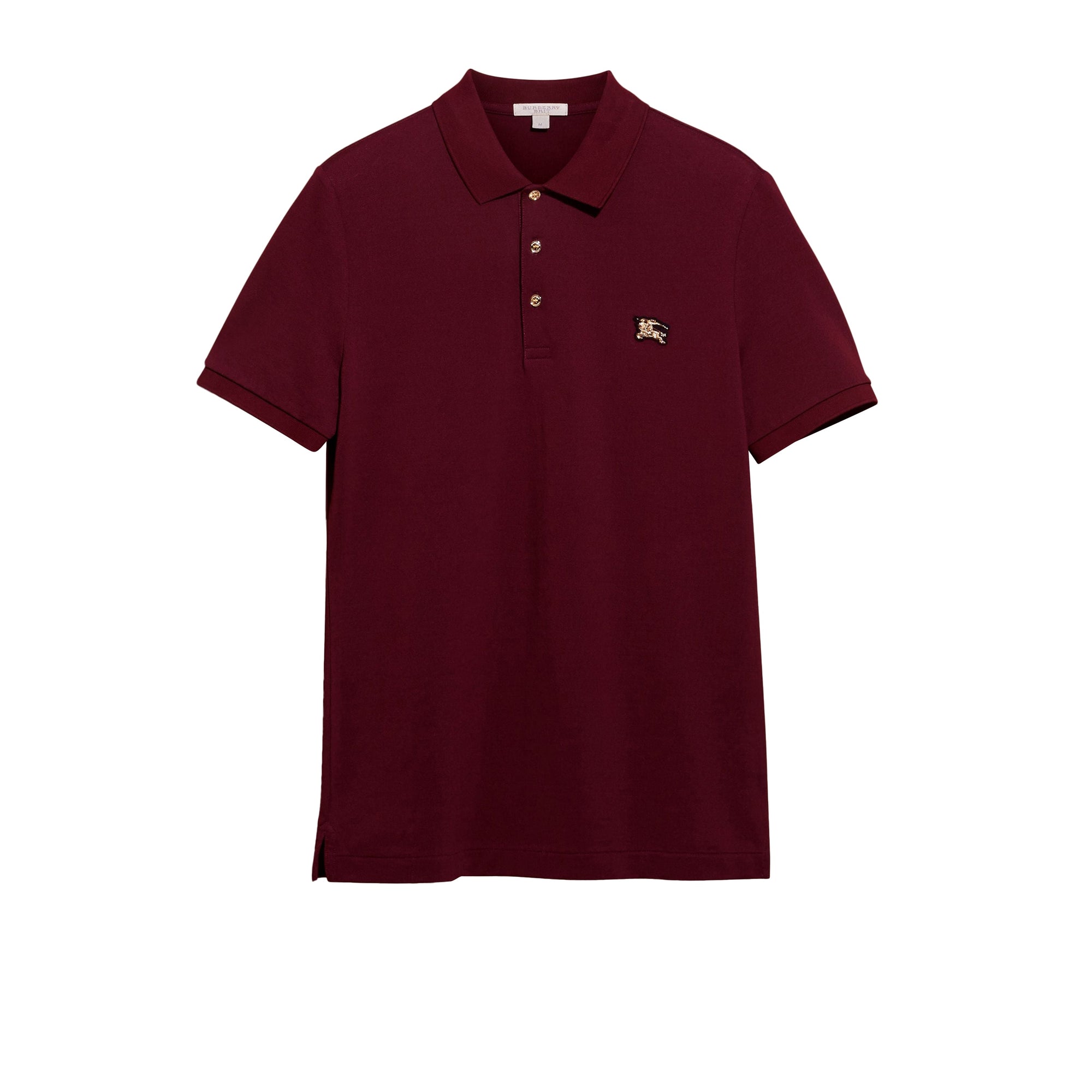Polo en piqué de coton - Burgundy Red
