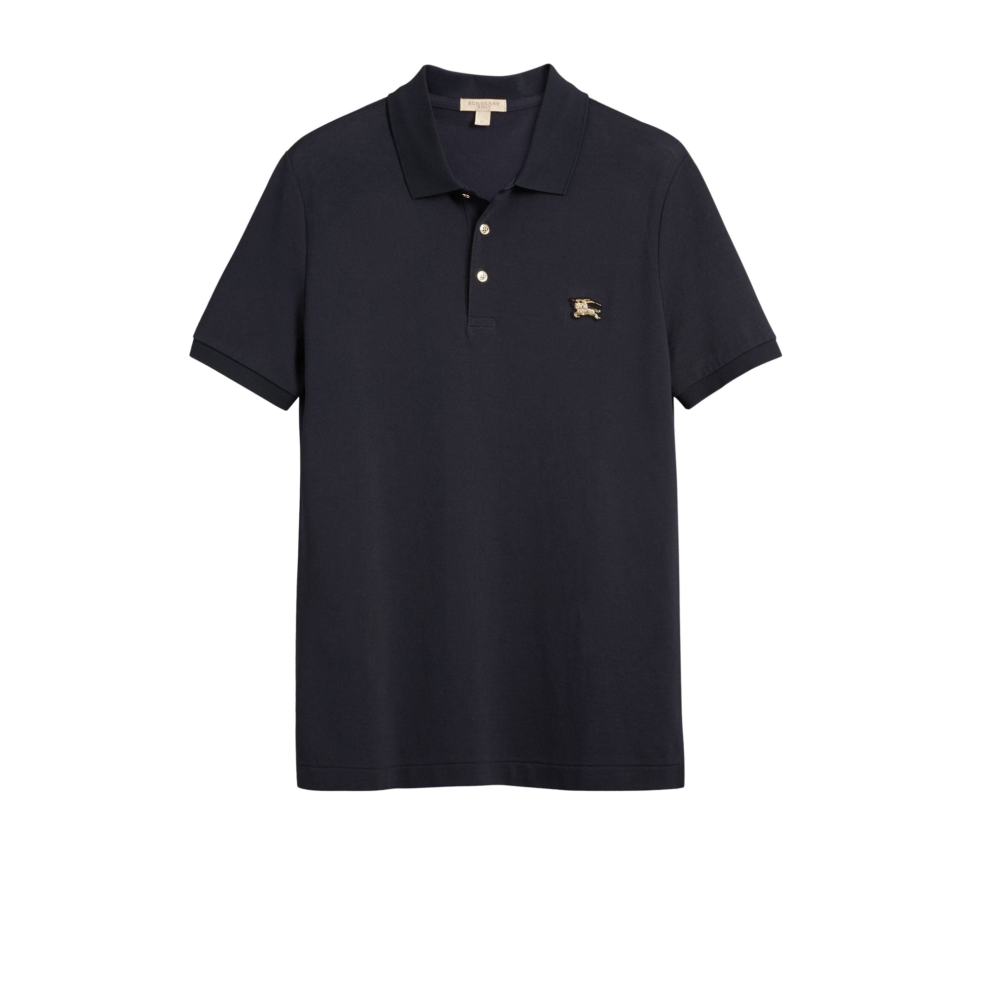 Polo en piqué de coton - Navy
