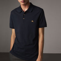 Polo en piqué de coton - Navy