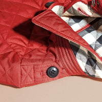 Veste matelassée avec doublure à motif check - Parade Red