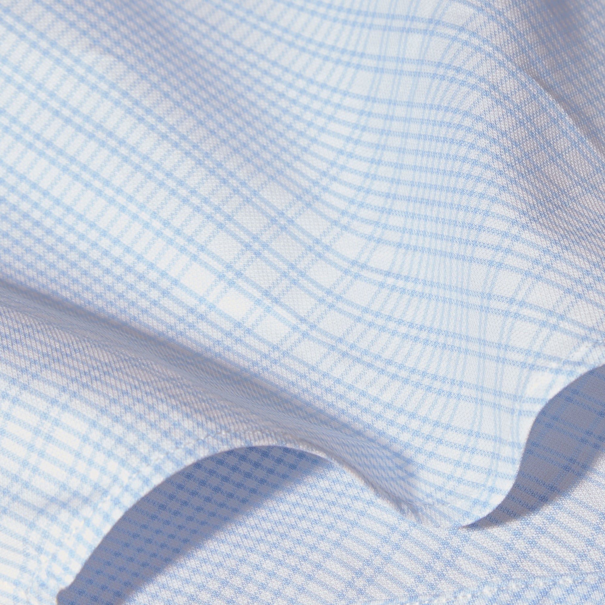 Chemise en coton à motif check - City Blue