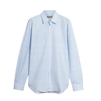 Chemise en coton à motif check - City Blue