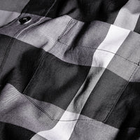 Chemise en coton à motif check - Black