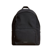 Sac à dos en nylon avec éléments en cuir - Black