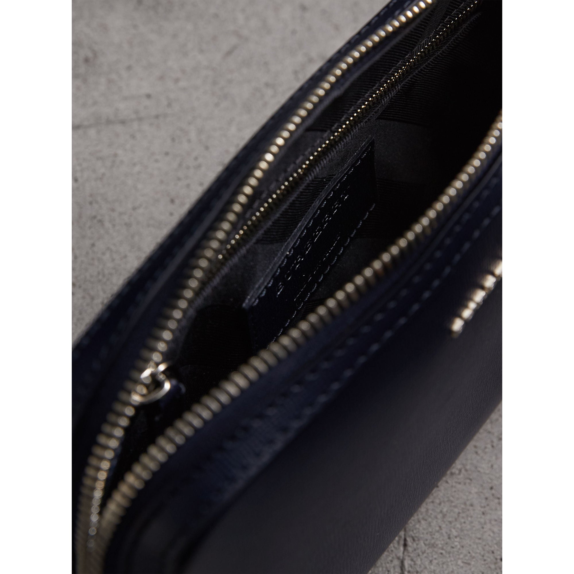 Pochette en cuir London - Dark Navy
