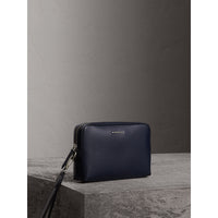 Pochette en cuir London - Dark Navy
