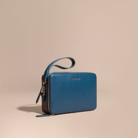 Pochette en cuir London - Mineral Blue