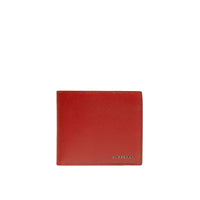 Portefeuille à rabat en cuir London - Dark Military Red