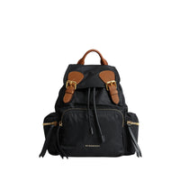 Sac The Rucksack moyen en nylon technique et cuir - Black