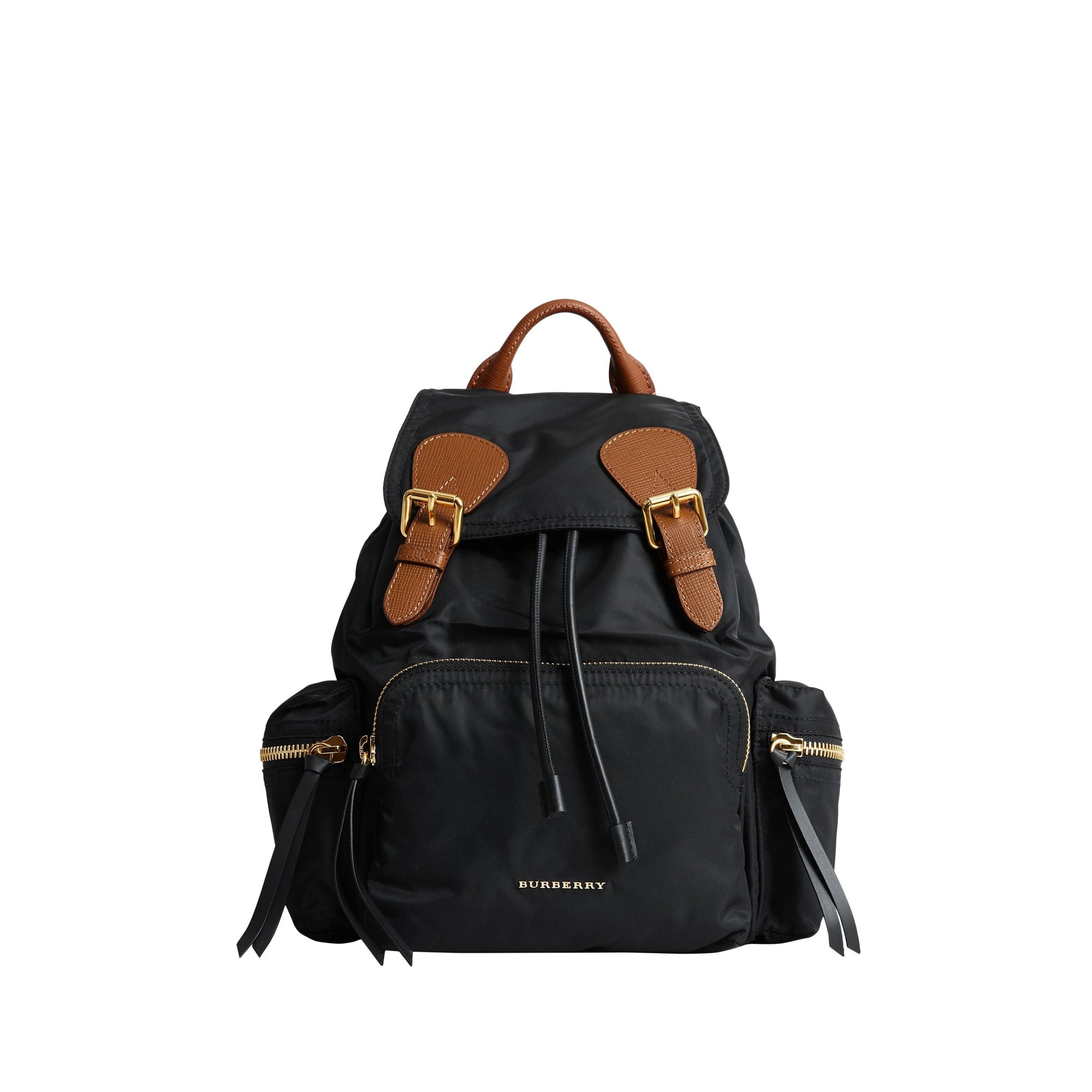 Sac The Rucksack moyen en nylon technique et cuir - Black