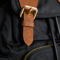 Sac The Rucksack moyen en nylon technique et cuir - Black