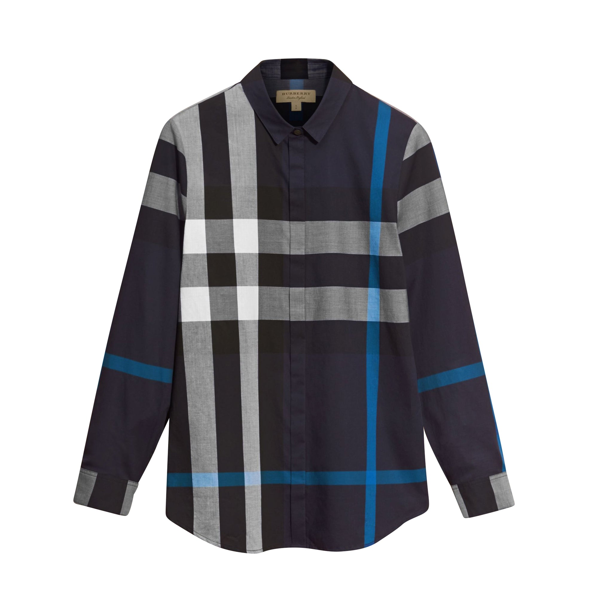 Chemise en coton à motif check - Navy Check