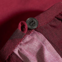 Robe en coton à motif check avec détails ruchés - Dark Plum Pink