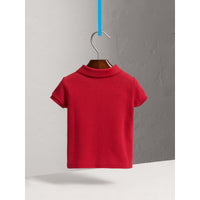 Polo en piqué de coton - Military Red