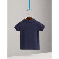 Polo en piqué de coton - True Navy