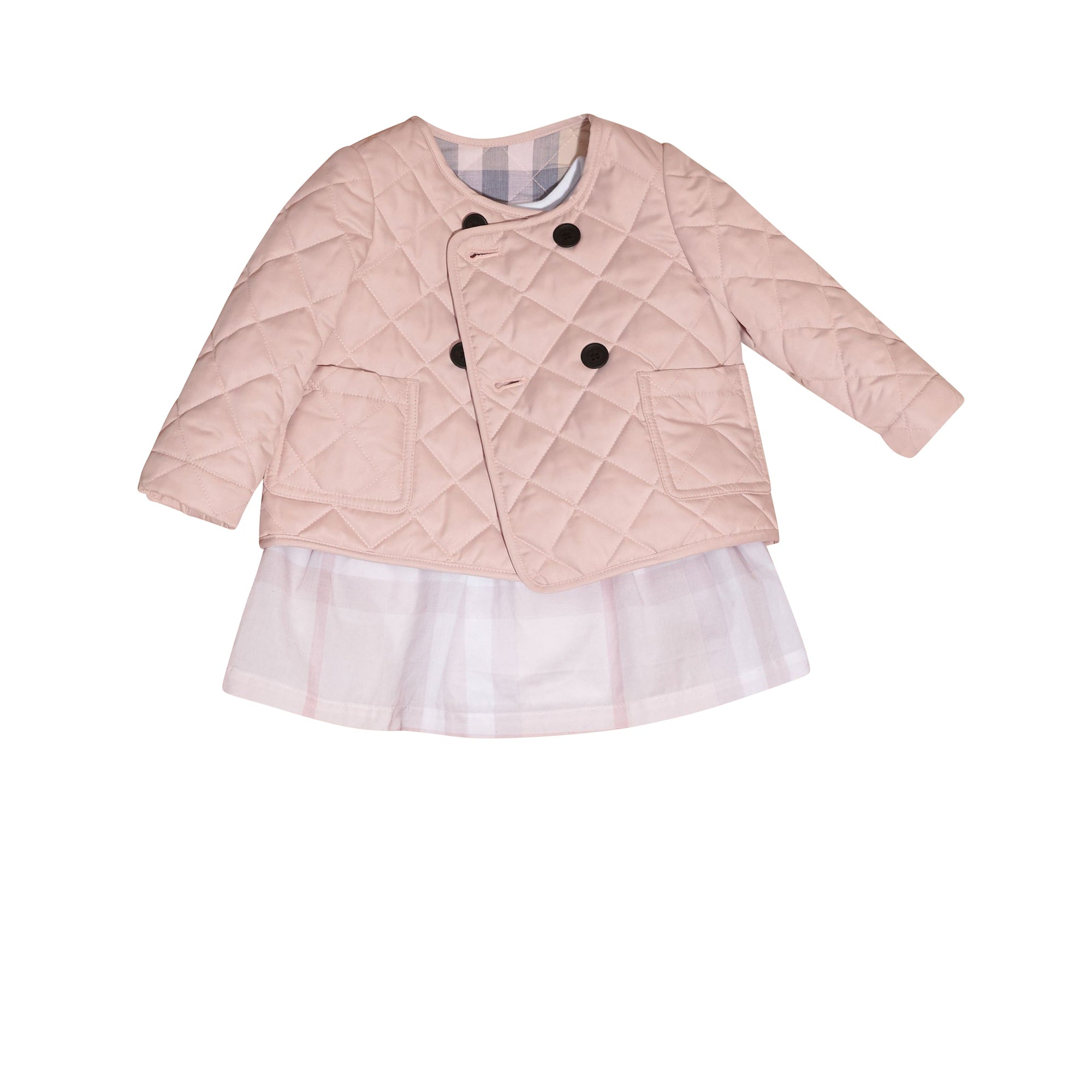 Veste matelassée sans col - Powder Pink