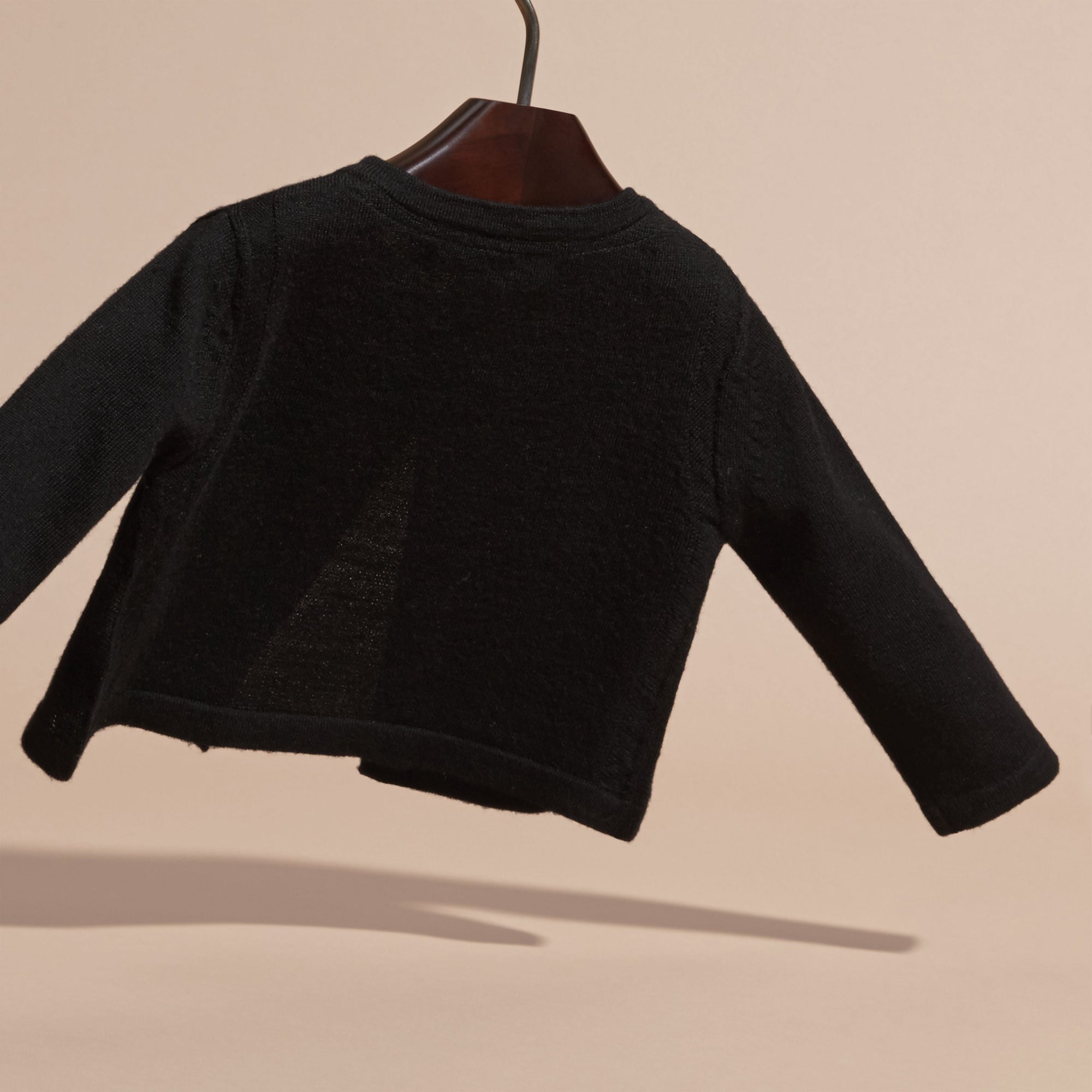 Cardigan léger en laine mérinos - Black