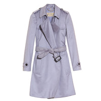 Trench-coat portefeuille en cachemire - Dusty Blue