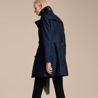 Trench-coat en gabardine de coton - Bright Regency Blue