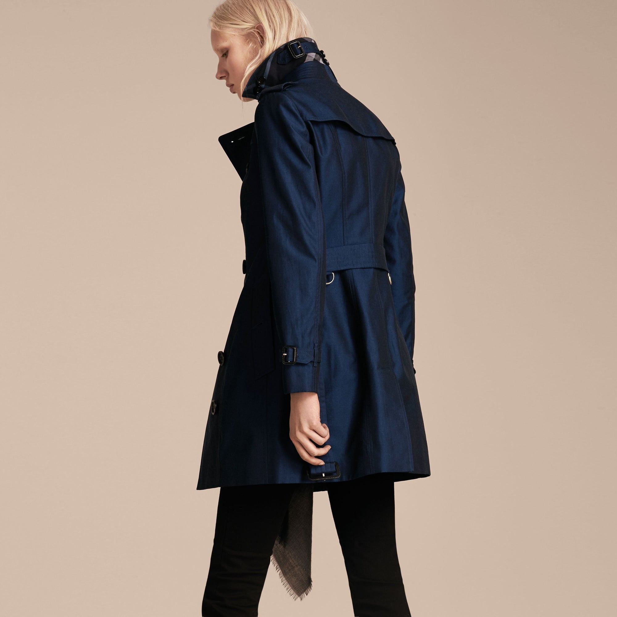 Trench-coat en gabardine de coton - Bright Regency Blue