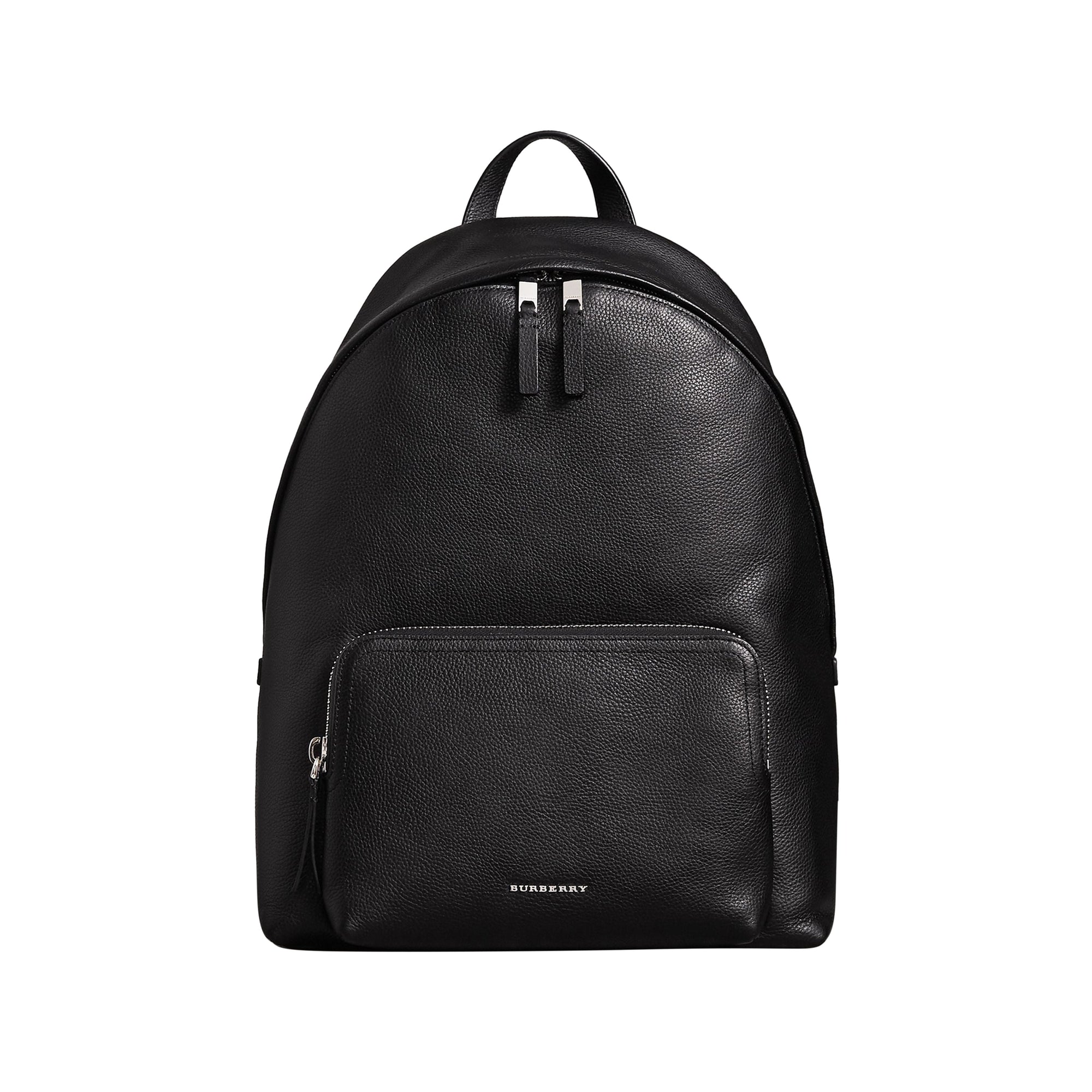 Sac à dos en cuir grené - Black