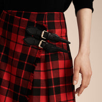 Jupe kilt en laine tartan - Bright Red