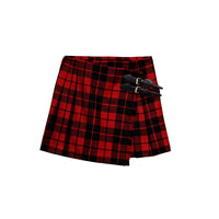 Jupe kilt en laine tartan - Bright Red