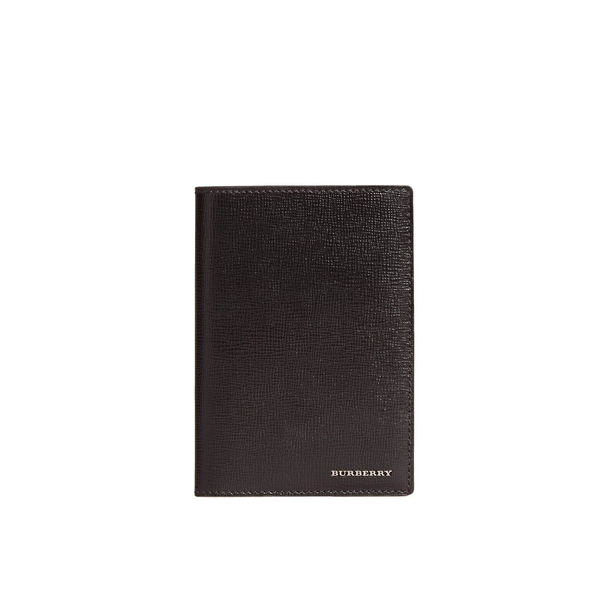 Étui pour passeport avec porte-cartes en cuir London - Black