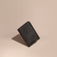Étui pour passeport avec porte-cartes en cuir London - Black